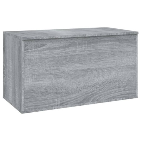 vidaXL Storage Chest Cabinet Trunk in Sonoma Grey, Engineered Wood