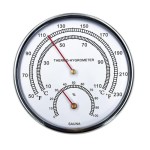 Sauna Room Thermometer & Hygrometer - Indoor Analog Thermometer & Hygrometer with Fahrenheit Scale for Accurate Temperature Measurement
