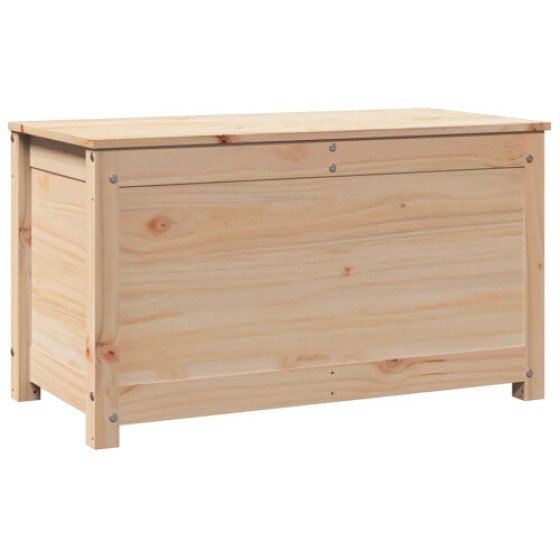 vidaXL Storage Chest / Organizer Box / Blanket Box / Cabinet in Natural Wood – Solid Pine, 80 x 40 x 45.5 cm