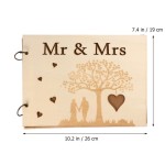 Carved "Guest" Wedding Book