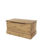 Home Source Malvern Pine Storage Box Ottoman