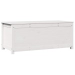 vidaXL Storage Chest / Organizer / Blanket Box / Cabinet, Solid Pine Wood, White, 110 x 50 x 45.5 cm