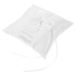 3-Piece Bride Pillow with Bow for Ceremony