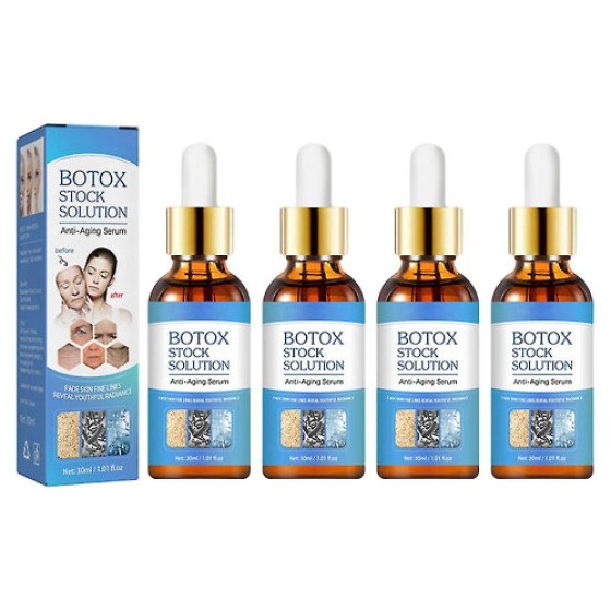 4pcs 30ml Botox Wrinkle-Reducing Serum, Instant Anti-Aging Face Serum, Contains Retinol, Firms Skin