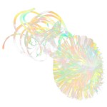 Iridescent Hanging Lantern, Honeycomb Jellyfish Theme