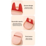 (Pink-Orange) Lid and Utensil Holder Countertop Stand for Home Use