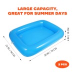 2 Pieces 30 X 22.4 Inches Inflatable Bar Pool with Tray