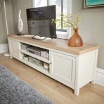 Extra Large 180 cm 36 mm Oak Top TV Cabinet with One Drawer