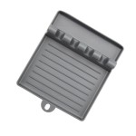 (Gray) Kitchen Utensil Holder Stand for Home Use PP Plastic