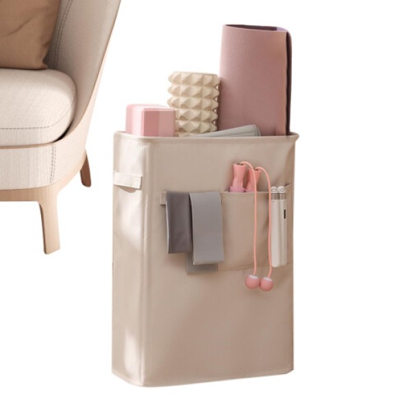 ヨガマット収納ラック サイドポケット付き – オックスフォード生地の多用途オーガナイザー、ヨガマット・バスケットボール・スポーツ用品用、コーナー収納デザイン