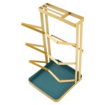 Three-Tier Lid Rack Desktop Free-Standing Cookware Organizer