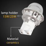 E14 Oven Lamp Holder Baking 15W/25W Illumination Lamp Holder