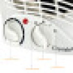 Fan Heater 2KW 2000W Portable SILENT Electric White Hot & Air Upright