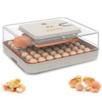52 Eggs Incubator 3-in-1 Digital Humidity Control, 48.3x42.5x17.5cm