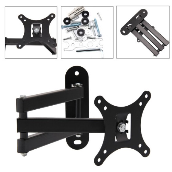 TV Wall Mount Bracket with Tilt and Rotation for GT 10/14/16/18/20"" 22"" 24"" 26"
