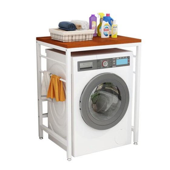 Wäschetrockner-Regal über der Waschmaschine, freistehend, für Frontlader, platzsparend, Badezimmer-Organisierer, robustes Design