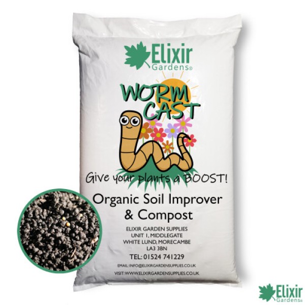 (360 Litres) Elixir Gardens | Worm Manure Castings 100% Organic Vermi Compost/Fertiliser/Potting Soil Improver Bio Humus