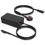 65W Surface Pro Charger Compatible with Microsoft Surface Pro 9/8/X/7/7+/6/5, Surface Book 3/2/1, Surface Laptop 5/4/3/2/1, Surface Studio, and Surface Go Tablets. Supports all devices.