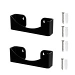 Acrylic Hat Rack Wall Mounted 2 Pack, Black Hat Organizer for Closet, Bedroom, Garage and Door Storage Solutions