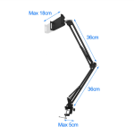 360° フレキシブルなベッド・テーブル用スマホスタンド・ロングアームタブレットホルダー