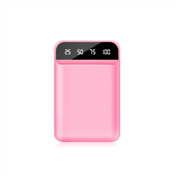 (Pink) 20000mAh Power Bank Phone Charger External Battery