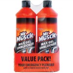 Mr Muscle Max Gel Drain Cleaner 2 x 1 liters