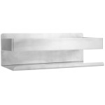 ステンレスキッチン壁掛け棚（シルバー、1セット）