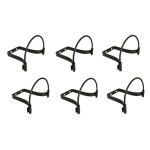 6PCS Cowboy Hat Rack Multi-Function Wall Mount Storage Display Stand with Hooks for Cowboy Hats and Accessories