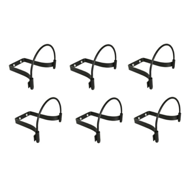 6PCS Cowboy Hat Rack Multi-Function Wall Mount Storage Display Stand with Hooks for Cowboy Hats and Accessories