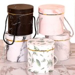 Hat Boxes Round Floral Boxes Flower Packaging Paper Bag Gift Storage Box Florist Bouquet Flower Pack
