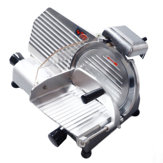 Electric Meat Slicer 0-8mm Adjustable Thickness, 150W, Aluminum, 49x39x37cm