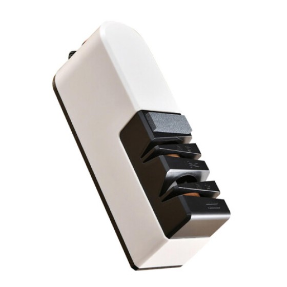 Electric Knife Sharpener Dual Scissors Professional ABS Material with Adjustable Angle for Kitchen and Outdoor Use
