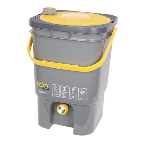 HOZELOCK - Liquid Fertaliser Biomix : Natural Gardening, Homemade Nutrient Rich Liquid Plant Feed, Ultimate Solution to Care for Plants, Easy-to-use