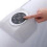 AREBOS インフレータブル ホットタブ | 屋内/屋外 スパプール 2400W | 4人用 | 154x154 cm | 100個のマッサージジェット | 加熱機能付き | 600L | カバー付き