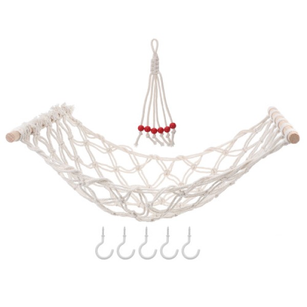 2-Piece Hanging Storage Hammock Basket