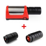(a-set C) TAIDEA 18 Electric Knife Sharpener Kitchen Sharpening Stone 4 Stages Apex Edge Blade Knife Sharpener Professional Diamond Tools