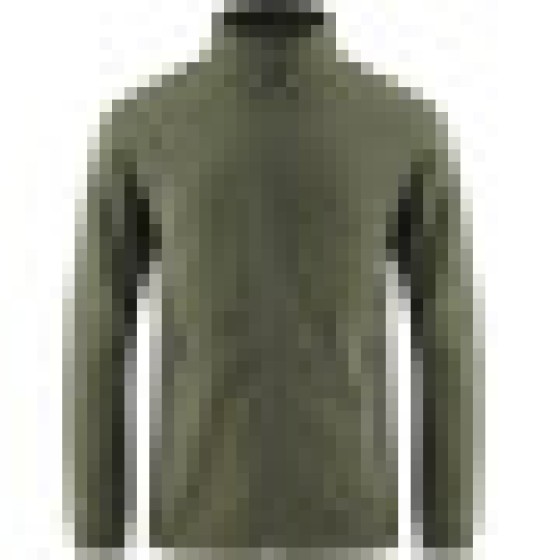 メンズ冬季厚手フリースライニングパーカージャケット、A4グリーン、XLサイズ