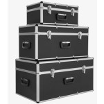 Set of 3 Aluminum Cases in black big