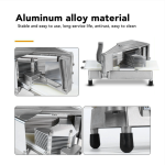 耐用型番茄切割器，附安全裝置和不銹鋼刀片