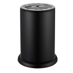 5-Piece Kitchen Utensil Rack (Black Stainless Steel)