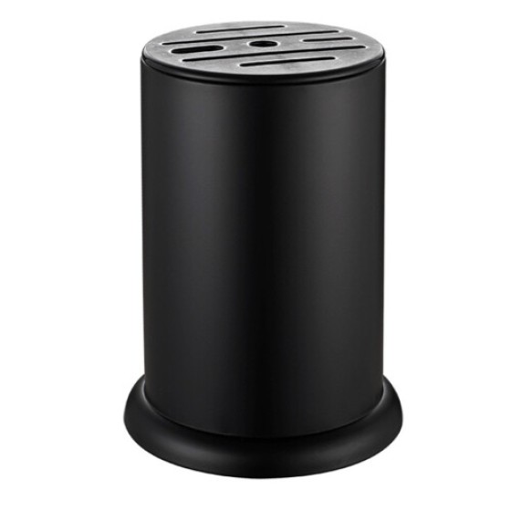 5-Piece Kitchen Utensil Rack (Black Stainless Steel)