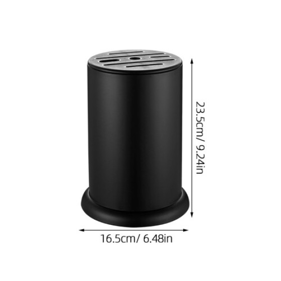 5-Piece Kitchen Utensil Rack (Black Stainless Steel)