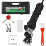 690W Electric Sheep Shears for Livestock, 6-Speed Adjustable Grooming Kit