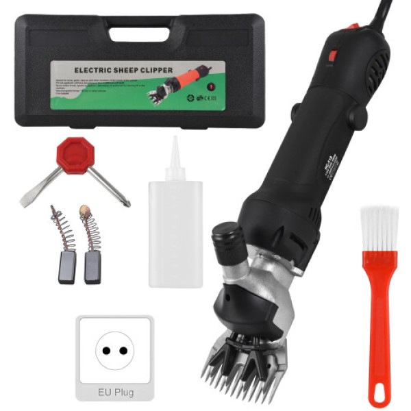 690W Electric Sheep Shears for Livestock, 6-Speed Adjustable Grooming Kit