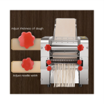 220V Pasta Machine Stainless Steel Pasta Maker Noodles Cutter Automatic Rolling Dough Machine