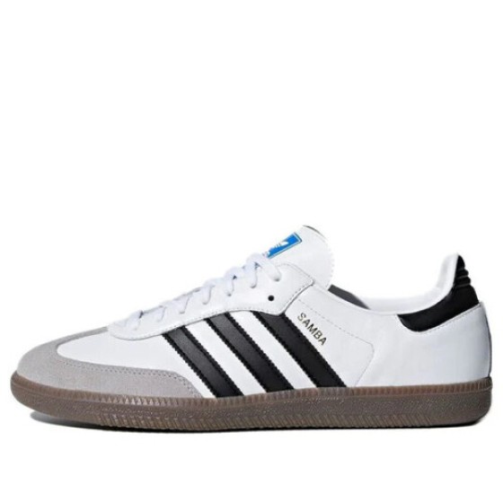 (UK9/EU43-1/3) Adidas Samba OG 'White-Black Gum Sole' B75806