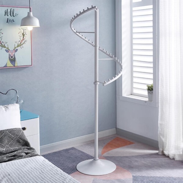Freestanding Modern Spiral Design Clothes Hanger, Suitable for Bedroom, Living Room, Freestanding Clothing Storage Rack