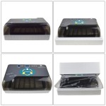 12個用卵インキュベーター、自動回転機能、湿度・温度表示、キャンドラー付き | コンパクト 32.5×21×12cm