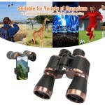 20x50 Adult Night Vision Binoculars, Waterproof, High Magnification, Suitable for Sightseeing, Sports Events, and Wildlife Observation