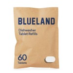 BLUELAND Dishwasher Detergent Tablet Refill 1 Pack - Plastic-Free & Eco Friendly Alternative to Liquid Pods or Sheets - Natural, Sustainable - 60 Was